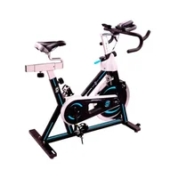 Bicicleta Spinnig Genoa R1 Monit 120 kg Negro Rosa