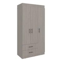 Closet Houston 180X90X46 Cm Positano Wengue 3 puertas 2 cajones