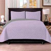 Colcha Sencilla Morado Gris