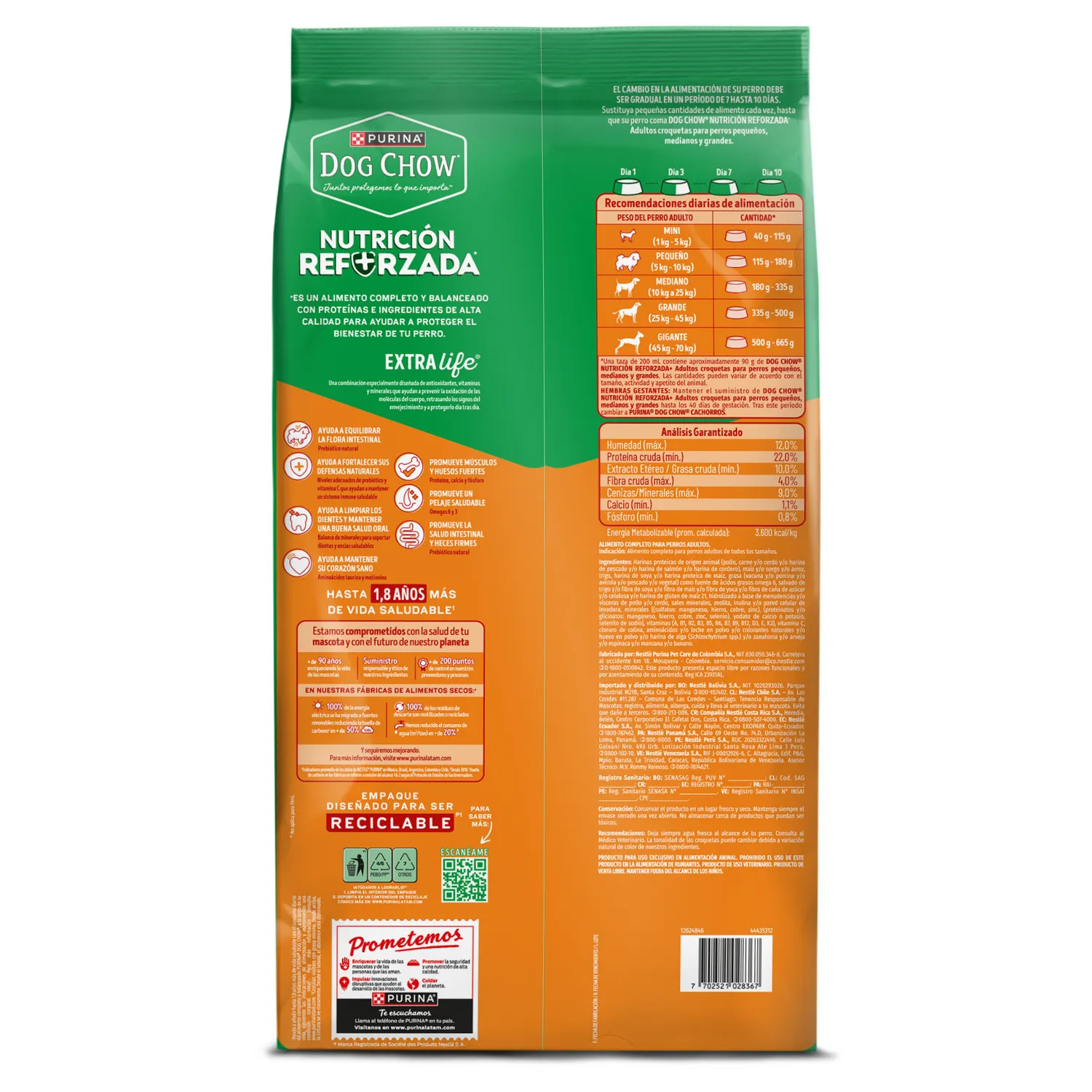 Comida Para Perro Dog Chow Adulto Todos Los Tamaños X 4 Kg