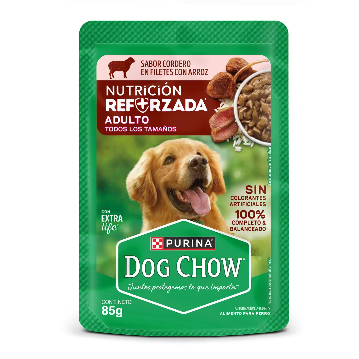 Comida Húmeda Perro Dog Chow Adulto Cordero 85g