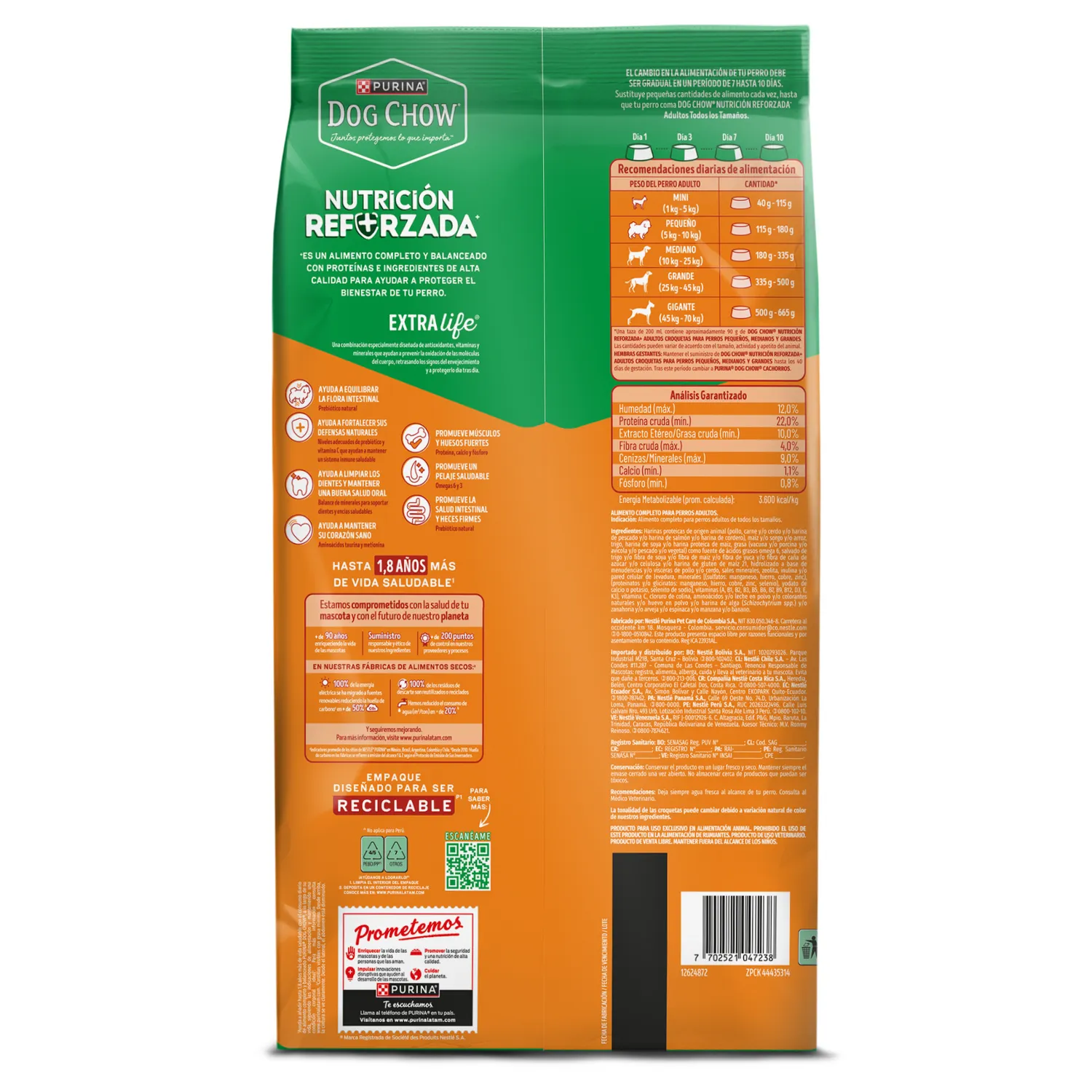 Comida Para Perro Dog Chow Adulto Todos Los Tamaños X 2 Kg
