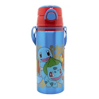 Botella Pop Up Aluminio Con Correa Pokemon 730 ml