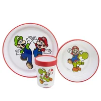 Set Vajilla Bicolor 5 Pzas Super Mario