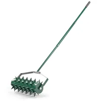 Aireador de Jardín Manual de Rodillo 45 cm Acero Uso Césped