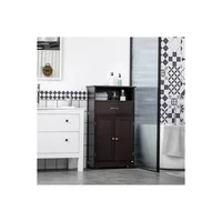 Mueble Complemento para Baños con Puertas MDF Blanco 60x30x80 cm
