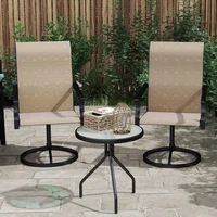 Sillas para Exterior y Terraza Giratorias de Jardín de Madera Juego de 2