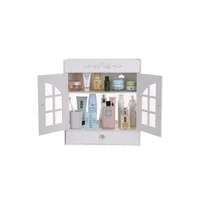 Mueble Complemento para Baños sin Perforación PVC Blanco 39x17.5x44 cm