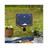 Silla Plegable para Playa y Camping Portátil Azul