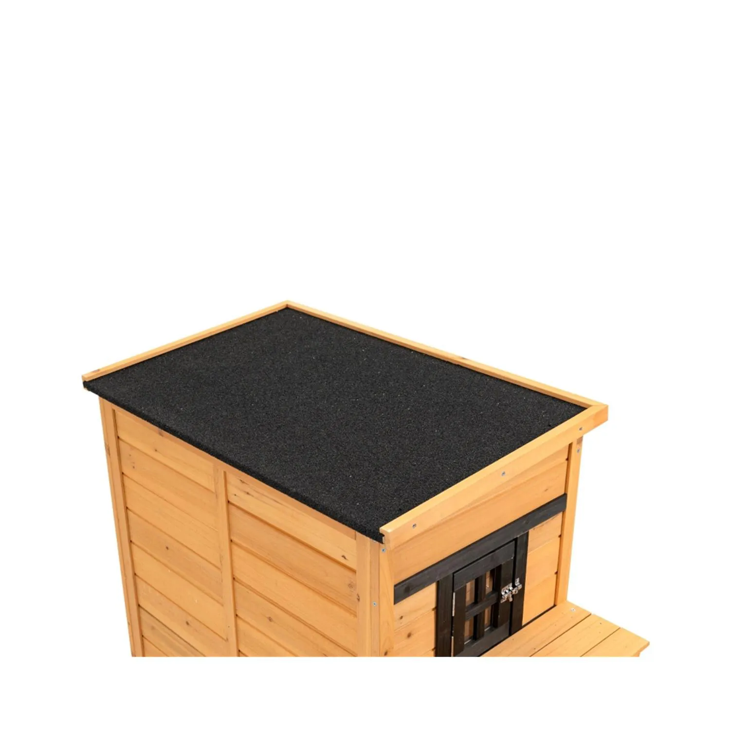 Rascador Casa para Gatos de Madera con Plataforma Natural 4
