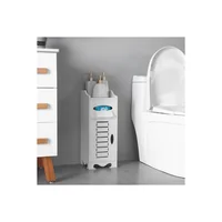 Mueble Complemento para Baños Impermeable Puerta Blanco Diseño Moderno