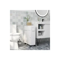 Mueble Complemento para Baños con Almacenamiento Blanco Diseño Funcional