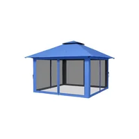 Toldo Carpa Emergente Impermeable para Exterior Rojo