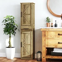 Mueble Complemento para Baños con Estantes Blanco Diseño Compacto