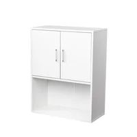 Gabinete para Baño Pared Champú Barbería Almacenamiento Equipo Belleza Blanco