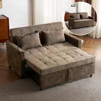 Sofá Cama Doble Plegable con USB y Respaldo Reversible Merax