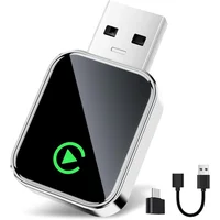 Adaptador Inalámbrico CarPlay para Carro 2 en 1 Conexión Rápida