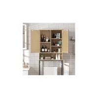 Muebles para Baños Armario Sobre Inodoro en Madera Natural 175X59.9X24.9 cm Bay Isle Home