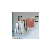Tendedero de Ropa para Apartamento Williston Forge de Pared 109 cm Metal Negro
