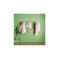 Tendedero de Ropa para Apartamento Trent Austin Design de Pared Tubería de Hierro Industrial Negro Resistente