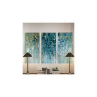 Cuadros con Diseño Abstracto Azul de 122 x 81 cm Estudio Forjado