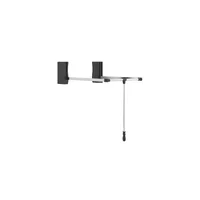 Tendedero de Ropa para Apartamento Hardware Resources de Pared Barra Extensible Cromo Negro