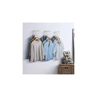 Tendedero de Ropa para Apartamento Mercer41 de Pared Metal 3 Niveles