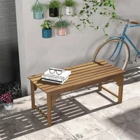 Banco para Exterior y Terraza Resistente para Descanso con Diseño Duradero para Jardín