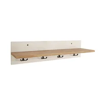 Repisa Tiana 
60x15x15 cm Blanco Madera Natural