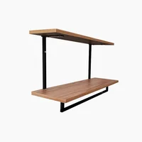 Organizador Multiusos Alicia 60x35 x19.6 cm Madera Natural - Negro
