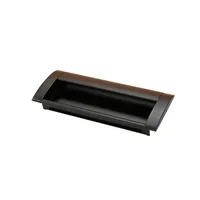 Manija de Incrustar 518 Aluminio 96mm-negro