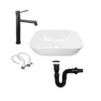 Combo Lavamanos Rectangular Grifería y Accesorios C991