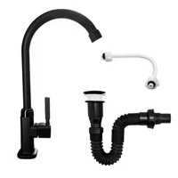 Kit Griferia Agua Fria Uso Mixto+acople + Push + Sifon C371