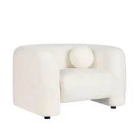 Poltrona Leiren Blanco Almendra 111x68cm de Un Puesto con Apoya Brazos