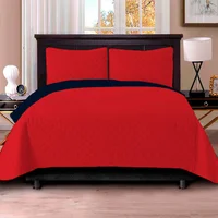 Colcha King Rojo Azul