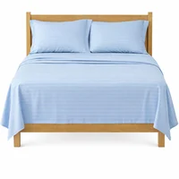 Juego de Sábana Sencilla Azul Claro 25cm Altura
