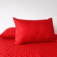 Set*2 Protector Almohada Acolchado 45cm*65cm Rojo