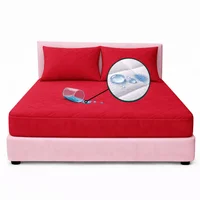 Combo Protector Sencillo Antifluido Rojo