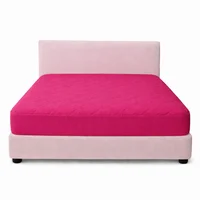 Protector Colchón King Acolchad Fucsia 200x200cm