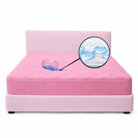 Protector Colchón Doble Antifluido Rosado 140x190cm