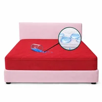 Protector Colchón Queen Antifluido Rojo 160x190cm