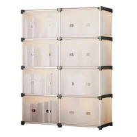 Organizador Multiusos 4 Niveles 8 Gabinetes con Tapa