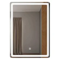 Espejo de Pared 70 x 50 Con Control Táctil y Luz Regulable