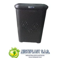 Cesta Ropa Cuadrada Floral