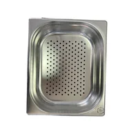 Azafate En Acero Inoxidable Medio x 6.5cm (1/2 x 6.5cm) Perforado