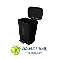 Papelera Pedal 30 Litros Negra