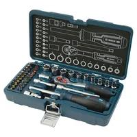 Juego de Copas y Ratchet 37 Piezas Cuadrante 1/4 Pulgada Con Maletín Bosch