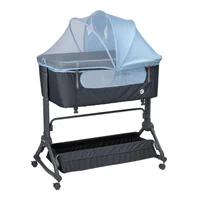 Cuna Colecho Mecedora Dremo Eb759 Azul Ositos