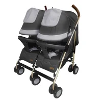 Coche Paseador Gemelar Dantero Eb1264 2 Gris