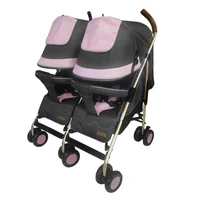 Coche Paseador Gemelar Dantero Eb1264 2 Rosa